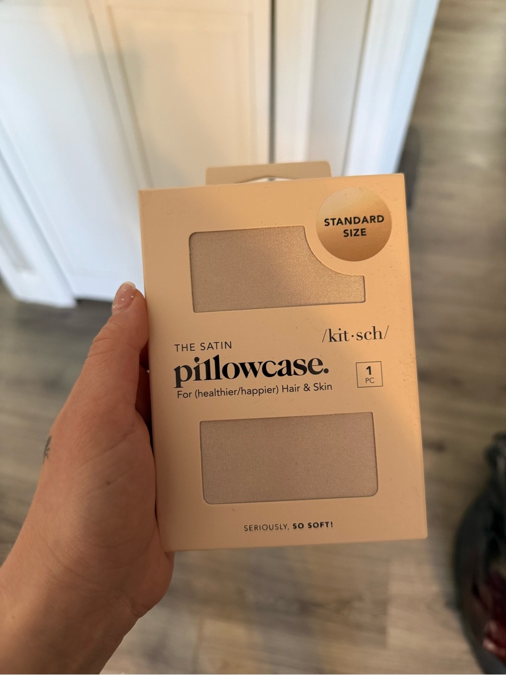 Kitsch Satin Pillowcase - Champagne Pink